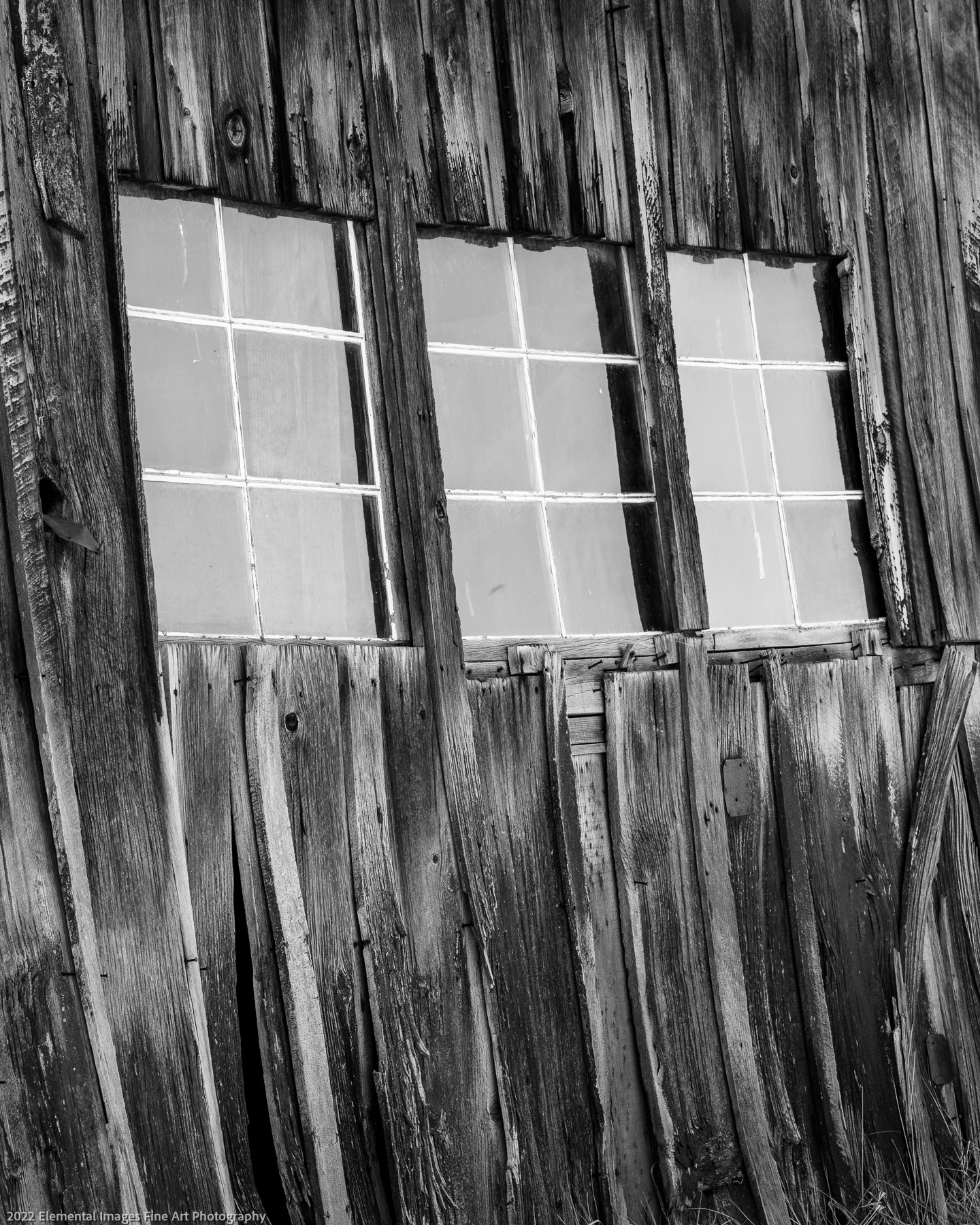 Three Windows | Bodie State Historic Park | CA | USA - © 2022 Elemental Images Fine Art Photography - All Rights Reserved Worldwide
