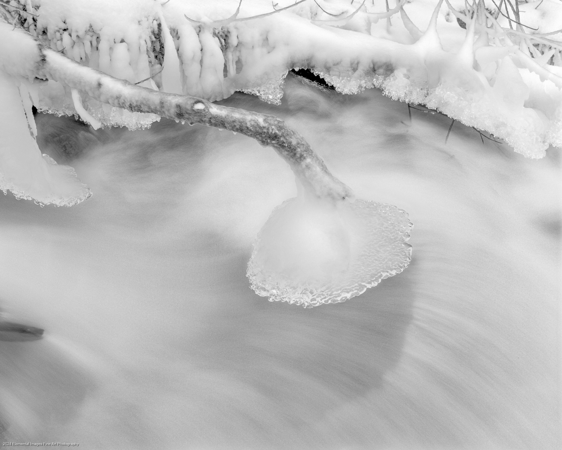 Waukeena Creek Ice Sculpture | Columbia River Gorge National Scenic Area | OR | USA - © 2024 Elemental Images Fine Art Photography - All Rights Reserved Worldwide