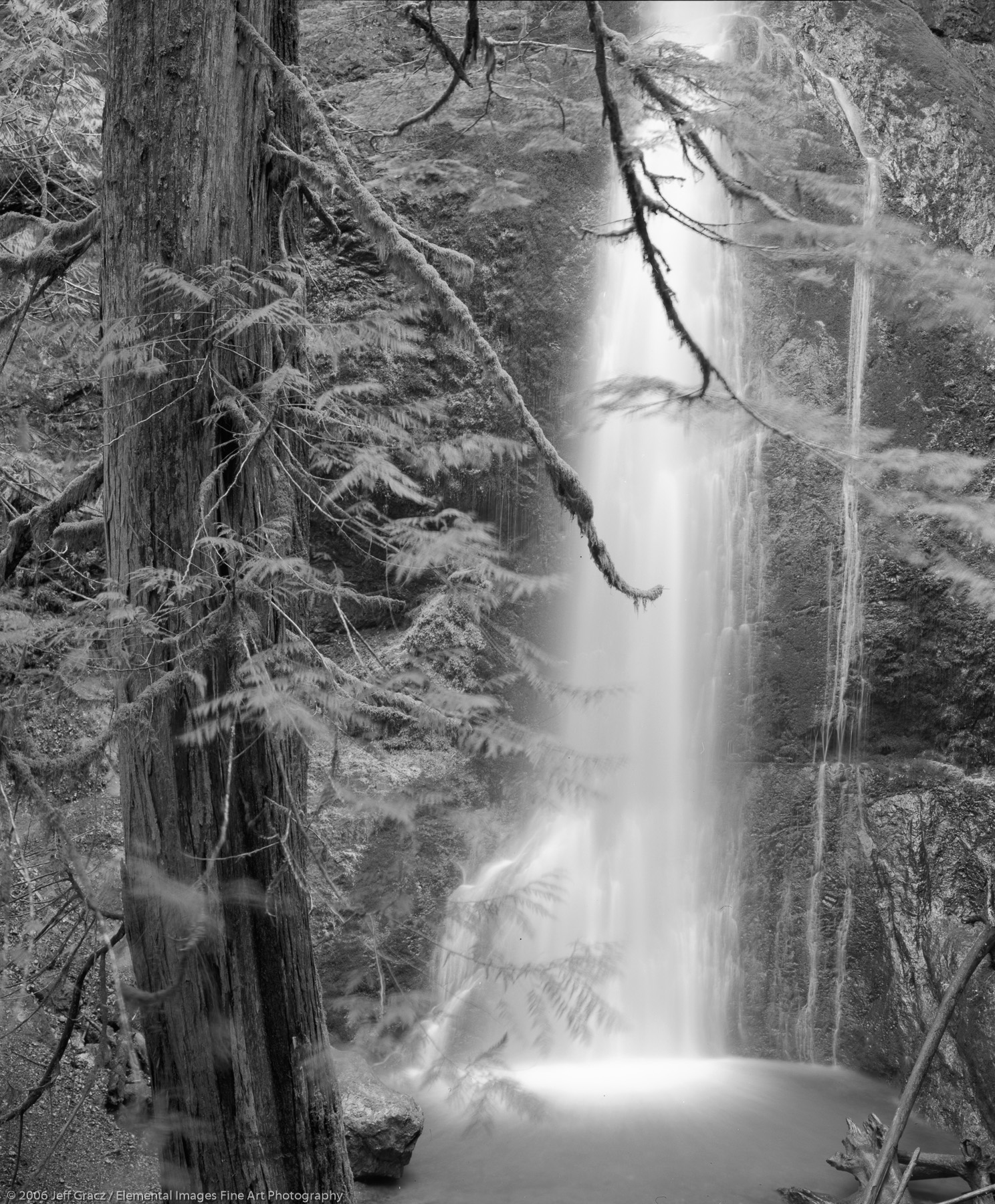marymere falls |  | WA | usa - © © 2006 Jeff Gracz / Elemental Images Fine Art Photography - All Rights Reserved Worldwide
