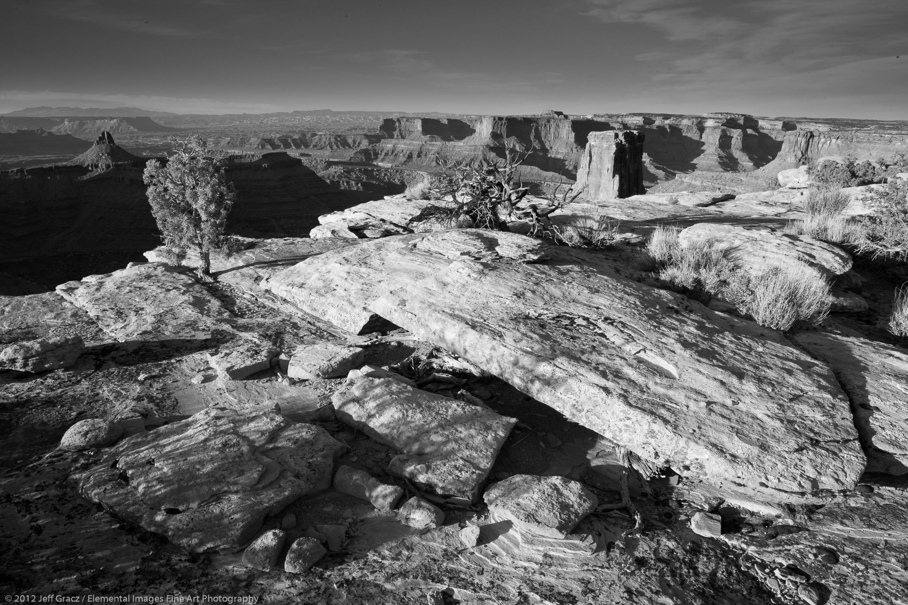 Marlboro Point in Black and White | BLM | UT | USA - © © 2012 Jeff Gracz / Elemental Images Fine Art Photography - All Rights Reserved Worldwide