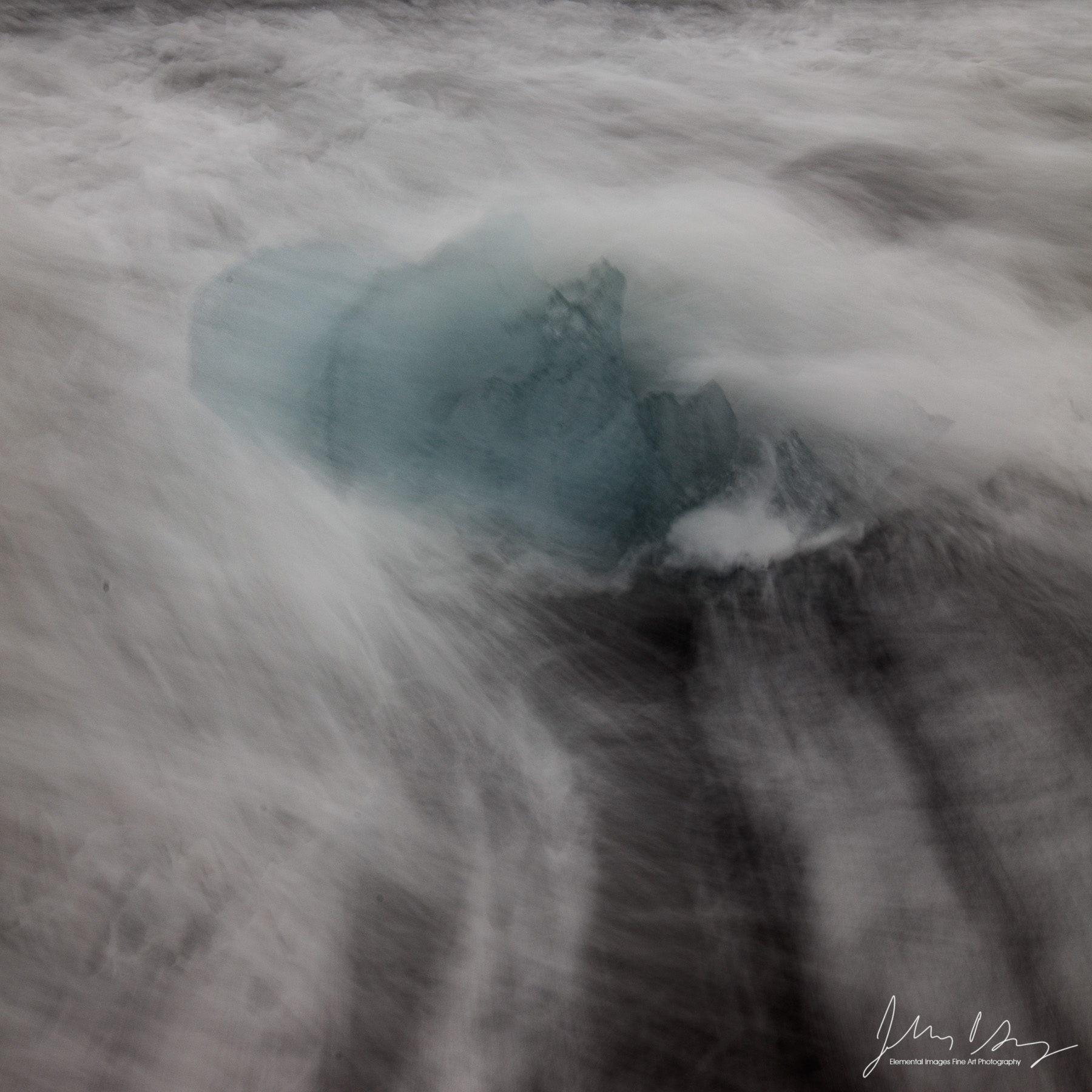Ice and Surf #2 | Vatnajökull National Park |  | Iceland - © 2024 Elemental Images Fine Art Photography - All Rights Reserved Worldwide