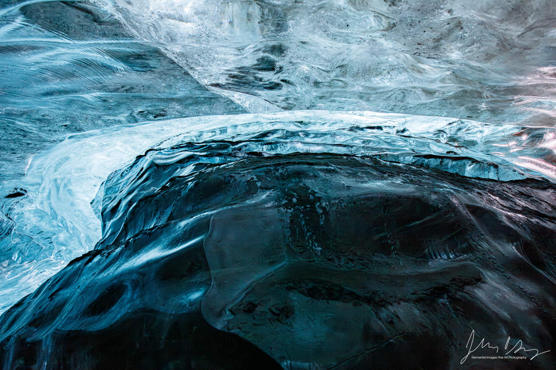 Ice Cave #11 | Vatnajökull National Park |  | Iceland - © 2024 Elemental Images Fine Art Photography - All Rights Reserved Worldwide