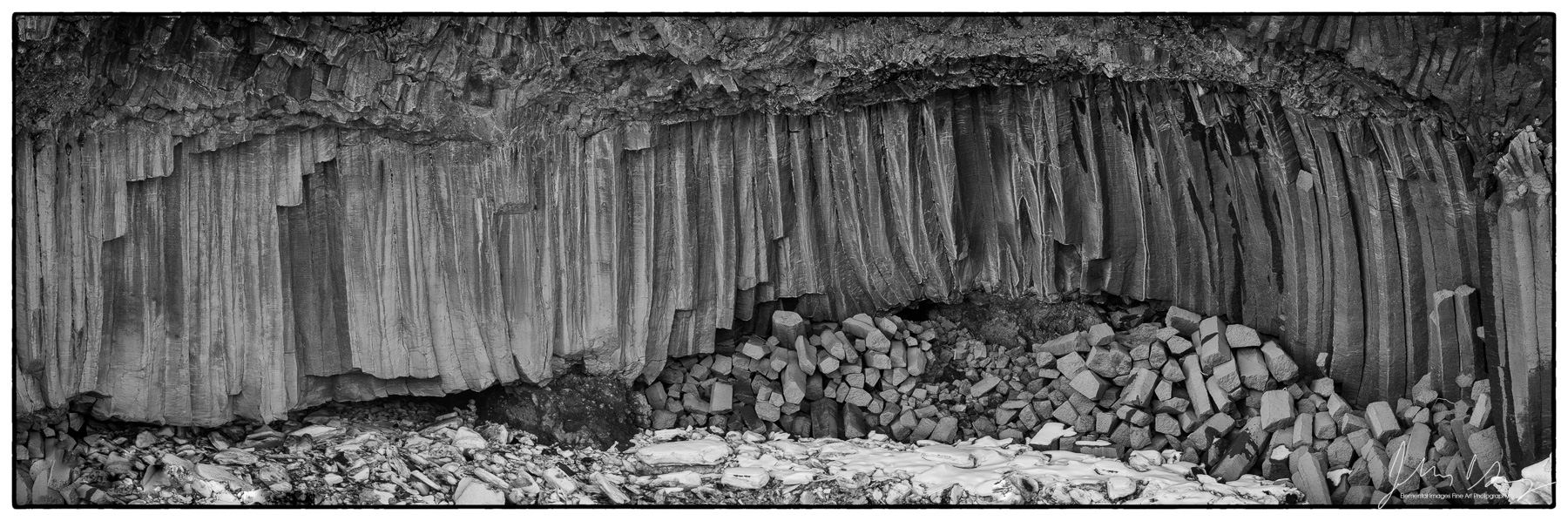 Basalt Columns detail of Aldeyjarfoss | Highlands |  | Iceland - © 2024 Elemental Images Fine Art Photography - All Rights Reserved Worldwide
