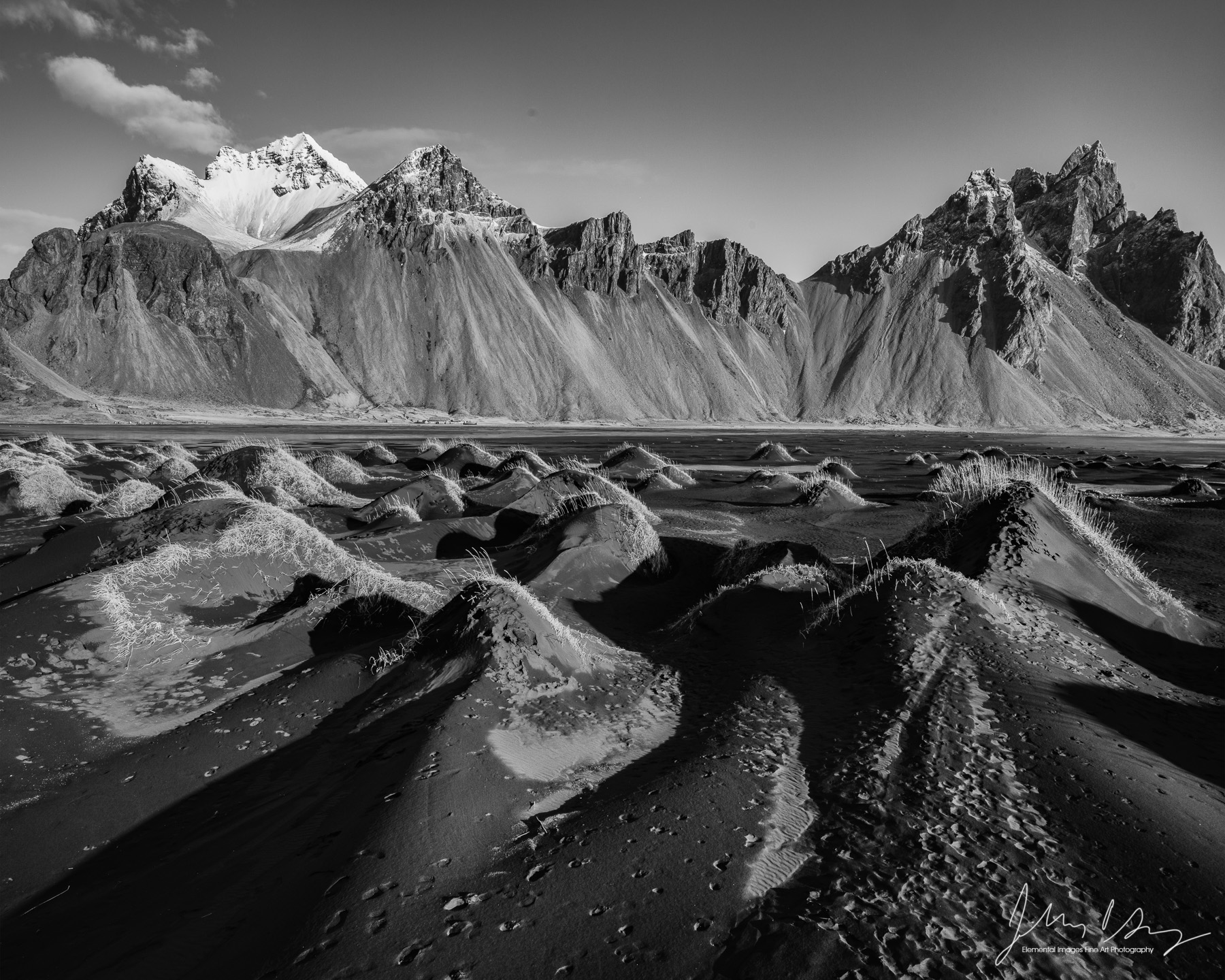 Vesturhorn with hillocks | Stokknes Peninsula |  | Iceland - © 2024 Elemental Images Fine Art Photography - All Rights Reserved Worldwide