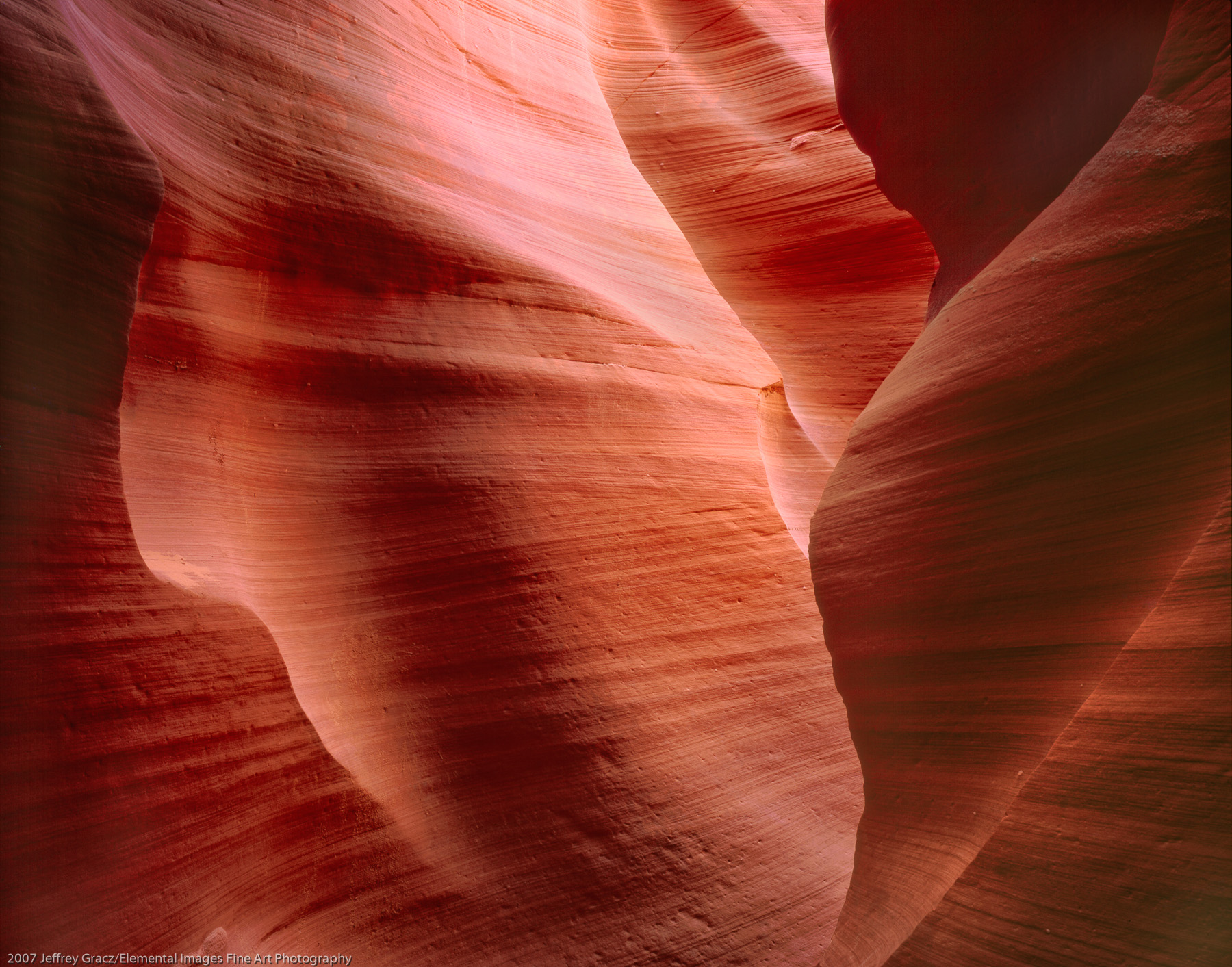 Slot Canyon Abstract #1 | Page | AZ | USA - © 2007 Jeffrey Gracz/Elemental Images Fine Art Photography - All Rights Reserved Worldwide