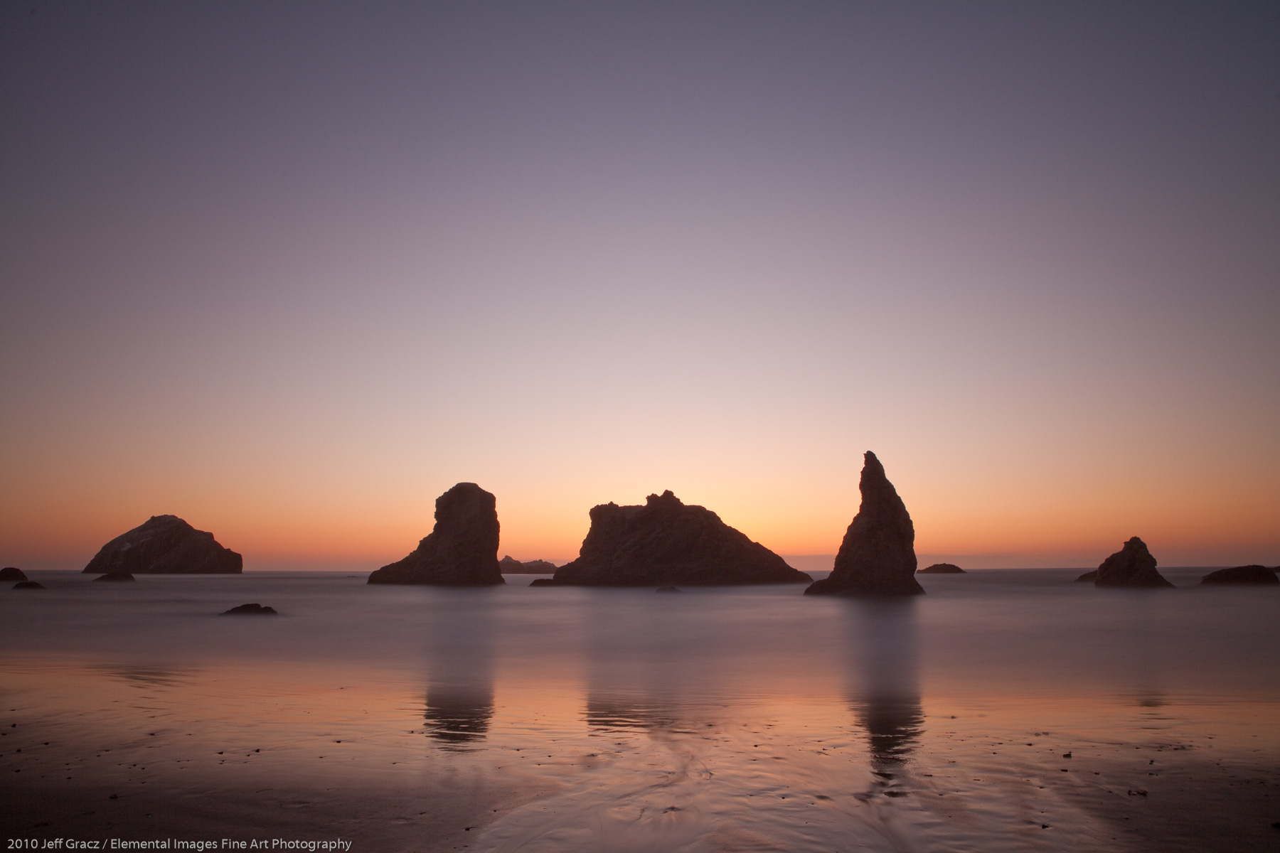 Last Light on Bandon Beach | Bandon | OR | USA - © 2010 Jeff Gracz / Elemental Images Fine Art Photography - All Rights Reserved Worldwide