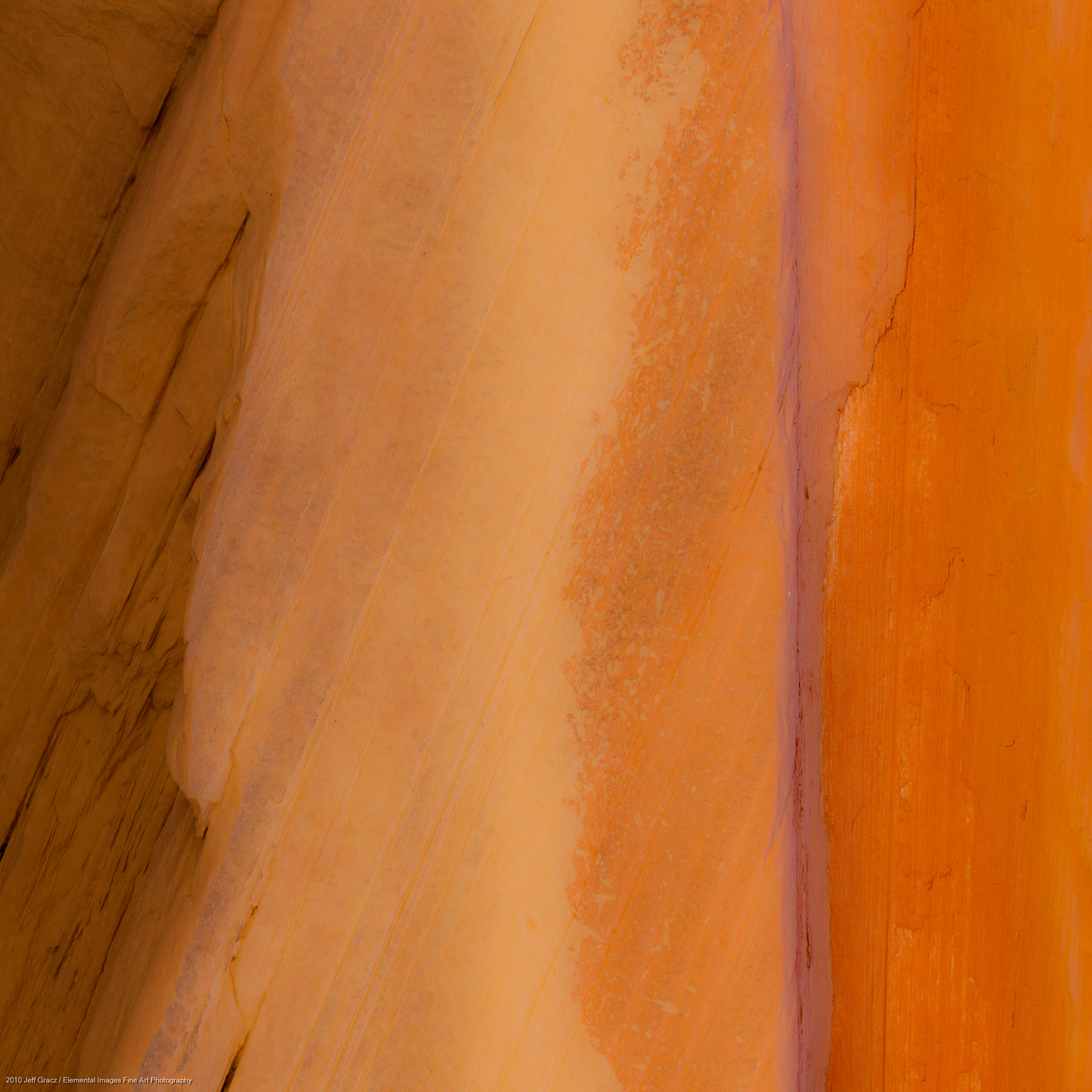 Canyon Wall Abstract II | Paria Canyon / Vermillion Cliffs Wilderness | AZ | USA - © 2010 Jeff Gracz / Elemental Images Fine Art Photography - All Rights Reserved Worldwide
