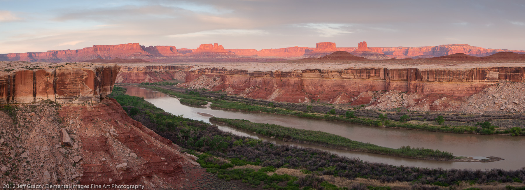 The Green River Through Canyonlands | Canyonlands National Park | UT | USA - © 2012 Jeff Gracz / Elemental Images Fine Art Photography - All Rights Reserved Worldwide