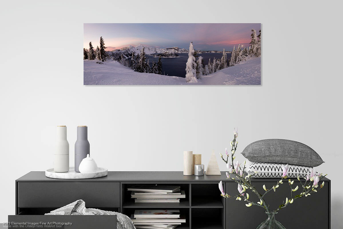A Winter's Twilight (PAN34) with console table |  |  |  - © 2023 Elemental Images Fine Art Photography - All Rights Reserved Worldwide